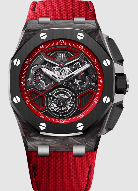 Review 26622FO.OO.D700VE.01 Audemars Piguet Royal Oak Offshore Flying Tourbillon Chronograph CFT Carbon replica watch